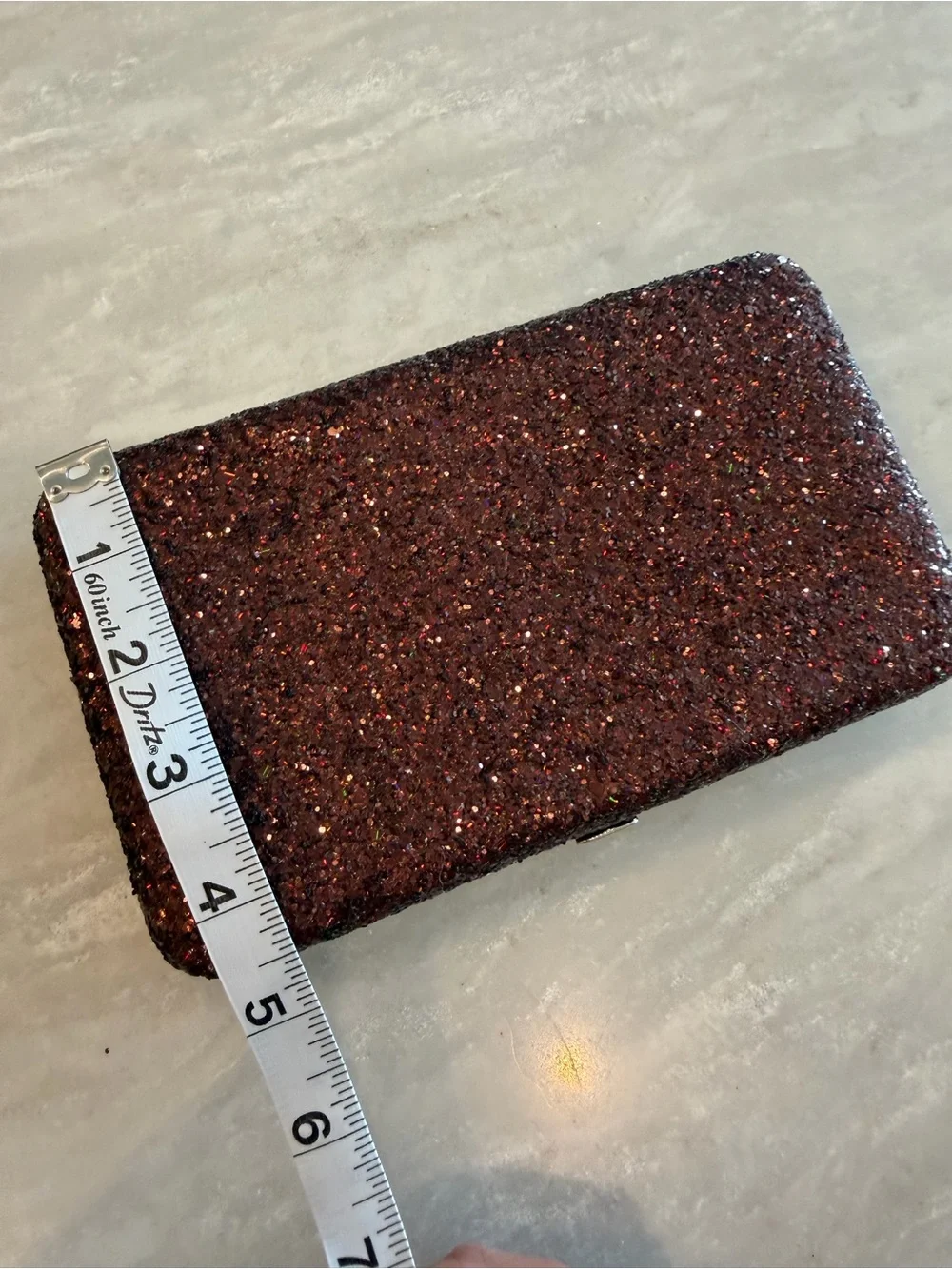Elegant Brown Sparkly Clutch
